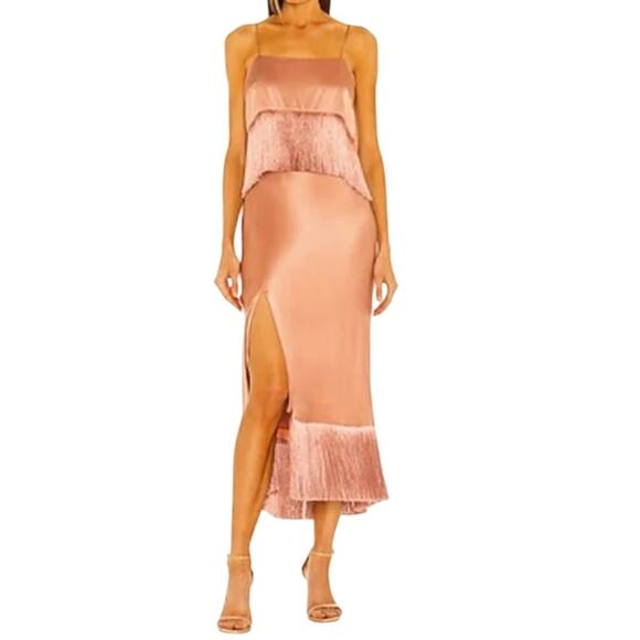 Cinq a Sept Pink Spaghetti Strap Slip Dress